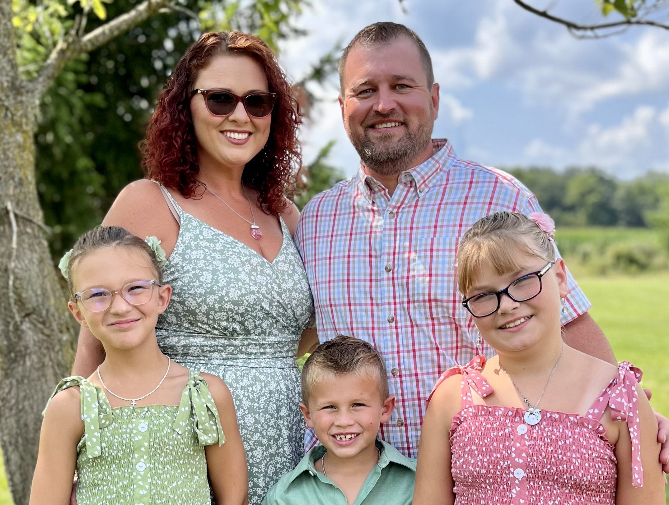 David Davis with his family